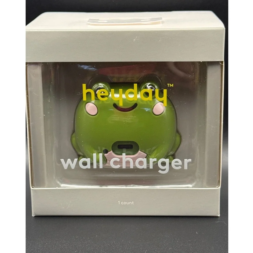 Heyday Green Frog Wall Charger 15W Max USB C High‎ Charging Speed